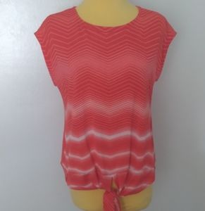 Investment Petite Orange Blouse Size PS
